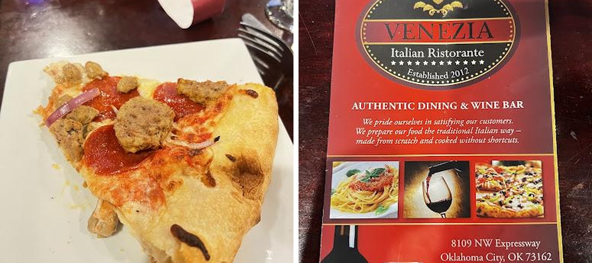 Venezia Italian Ristorante Menu