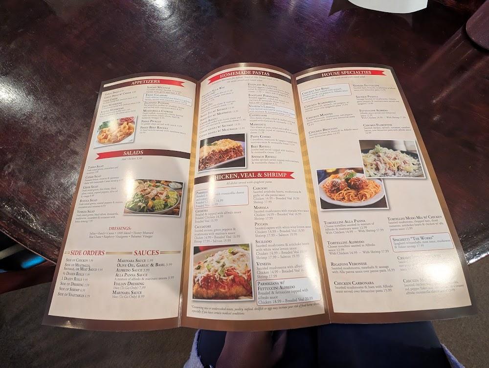 Venezia Italian Ristorante Menu image 2