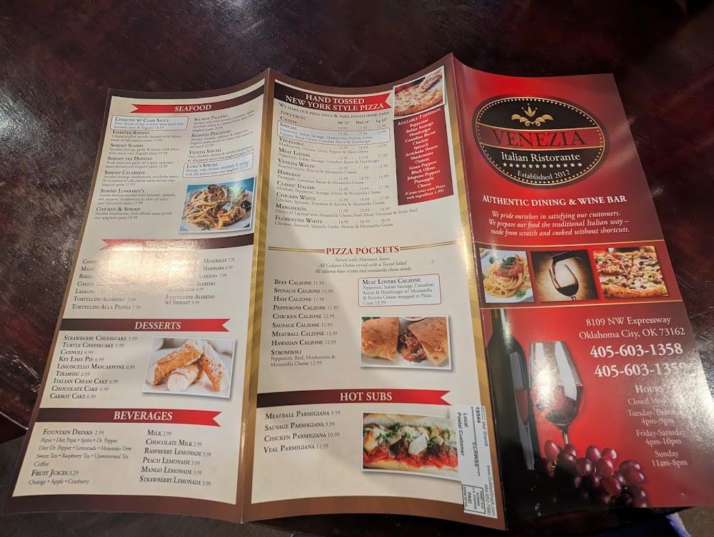 Venezia Italian Ristorante Menu image 3